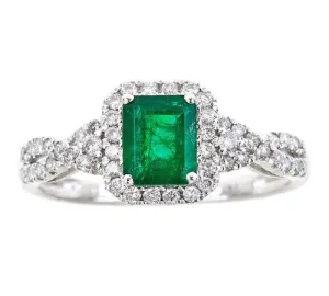 14K GOLD EMERALD RING SKU# 80080