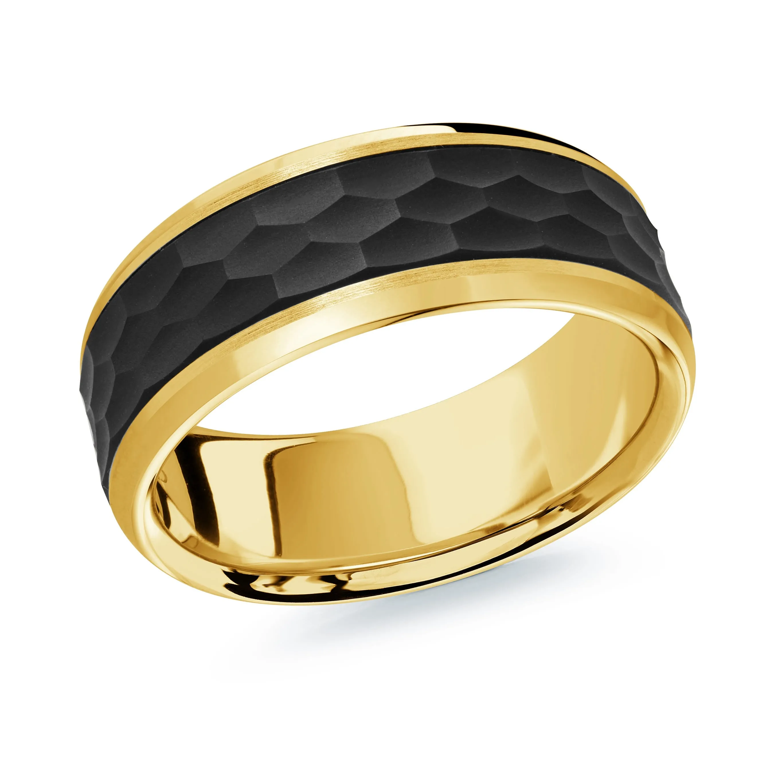 14K Yellow Gold Ring from the Noir Collection by Malo - MRDA-129-8Y