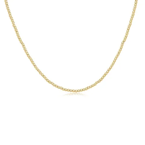 17" choker classic gold 2mm bead by enewton