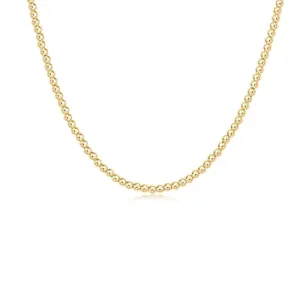 17" choker classic gold 3mm bead by enewton