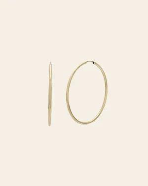 40mm Siena Hoops - 10k Gold