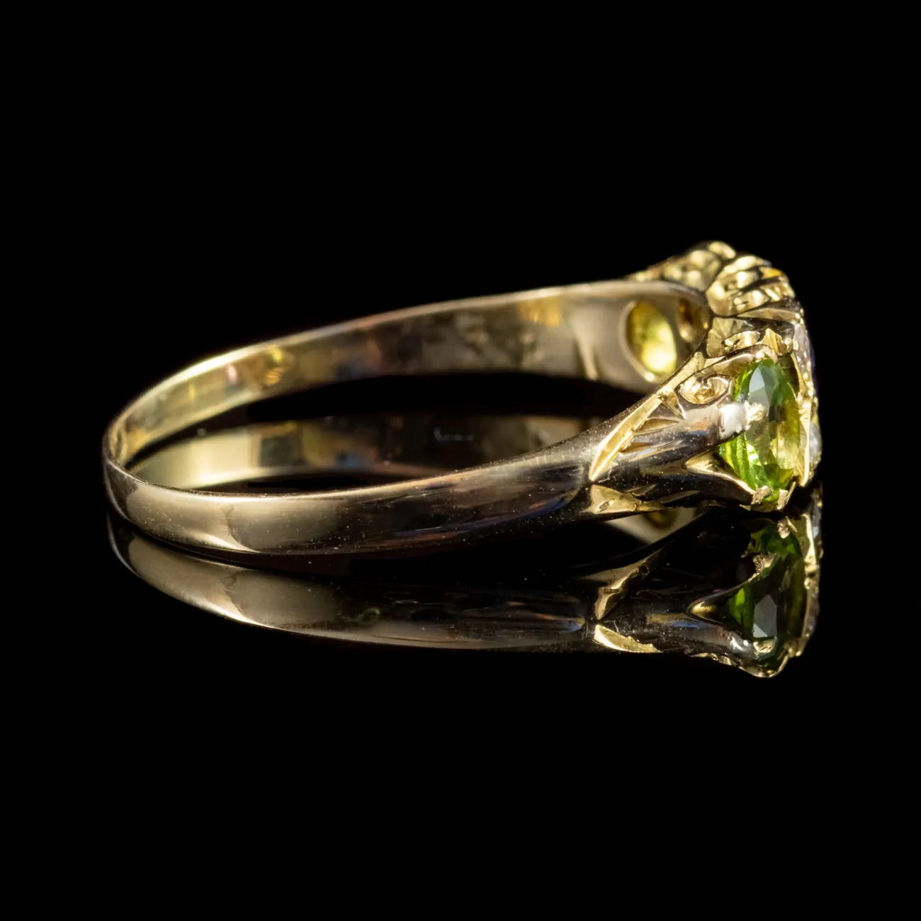 Antique Edwardian Suffragette 18Ct Gold Ring Dated 1914