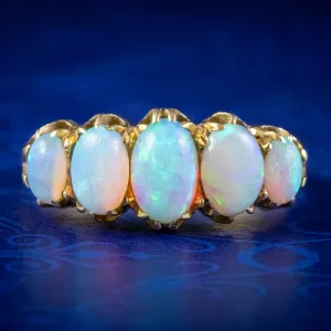 Antique Victorian Opal Ring 18ct Gold 2.5ct Of Opal