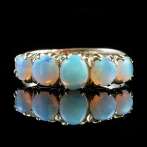 Antique Victorian Opal Ring 9Ct Gold Circa 1900