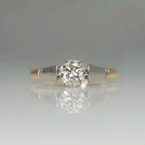 Art Deco 1930'3 Diamond Solitaire Ring