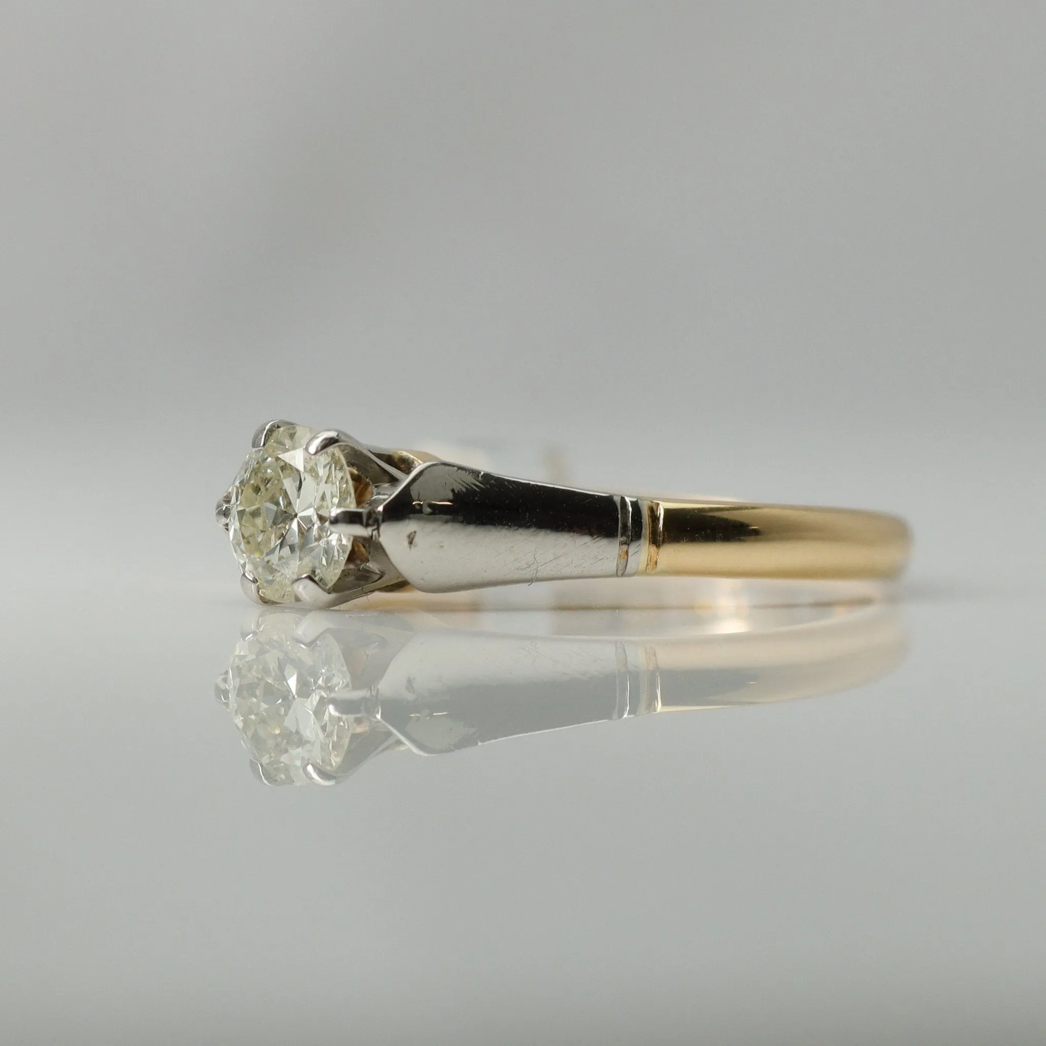 Art Deco 1930'3 Diamond Solitaire Ring