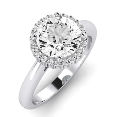 Calla Lily Diamond Band for Round Center Ring