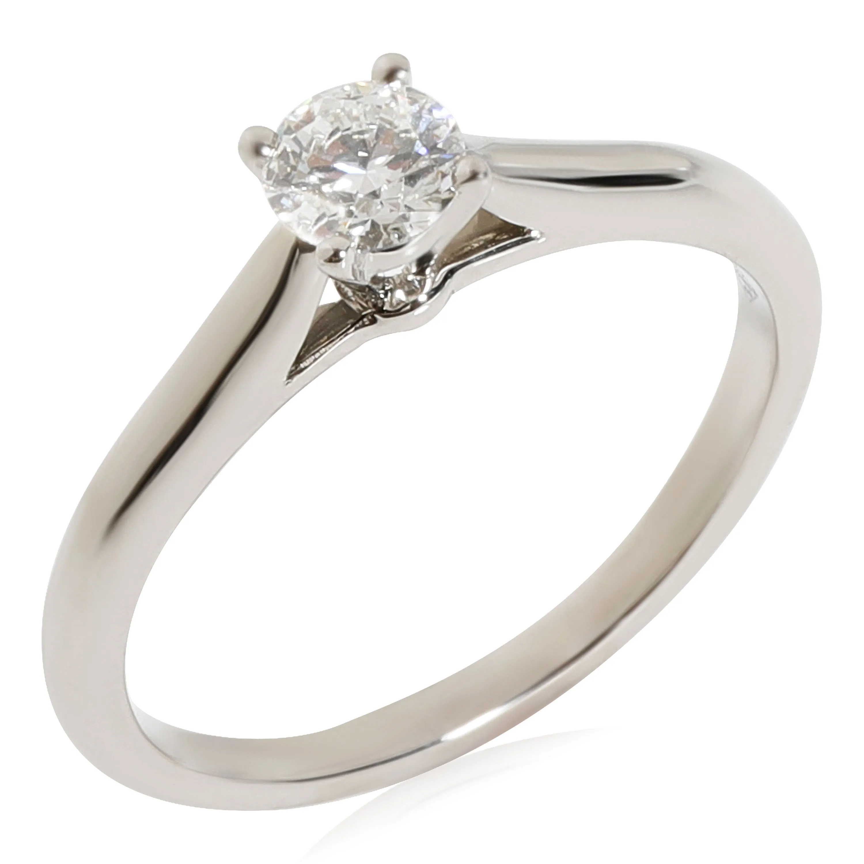 Cartier 1895 Diamond Solitaire Ring in 950 Platinum E VVS1 0.24 CTW