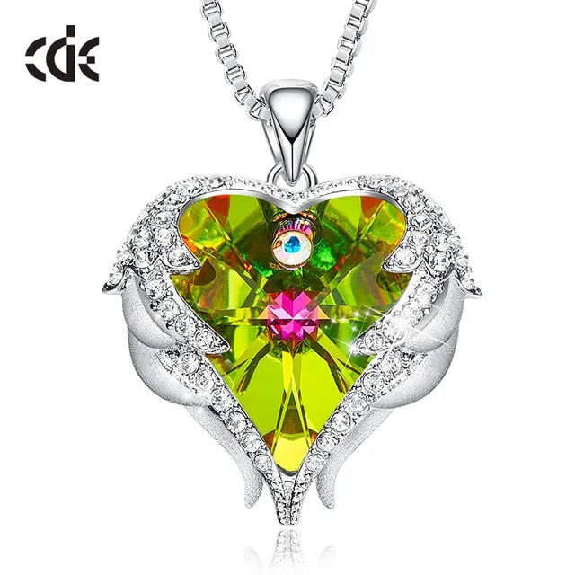 CDE Angel Wing Heart Necklaces  Christmas GIFTS