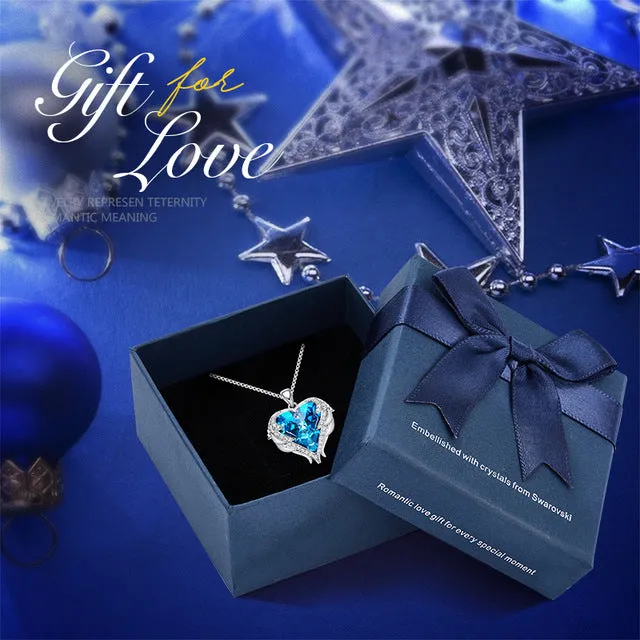 CDE Angel Wing Heart Necklaces  Christmas GIFTS