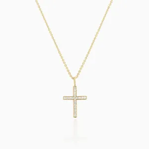 Classic Diamond Cross Necklace