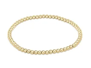 Classic Gold 3mm Bead Bracelet