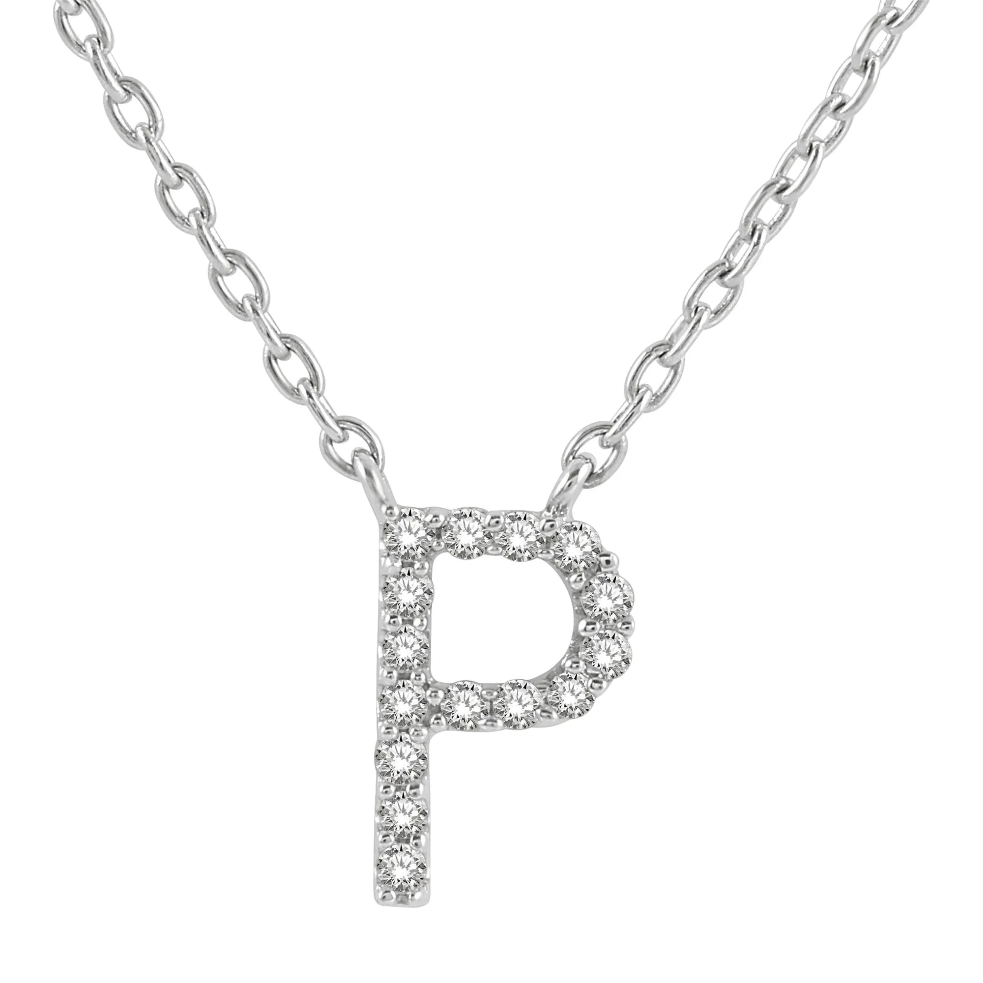 Classic Initial Diamond Necklace