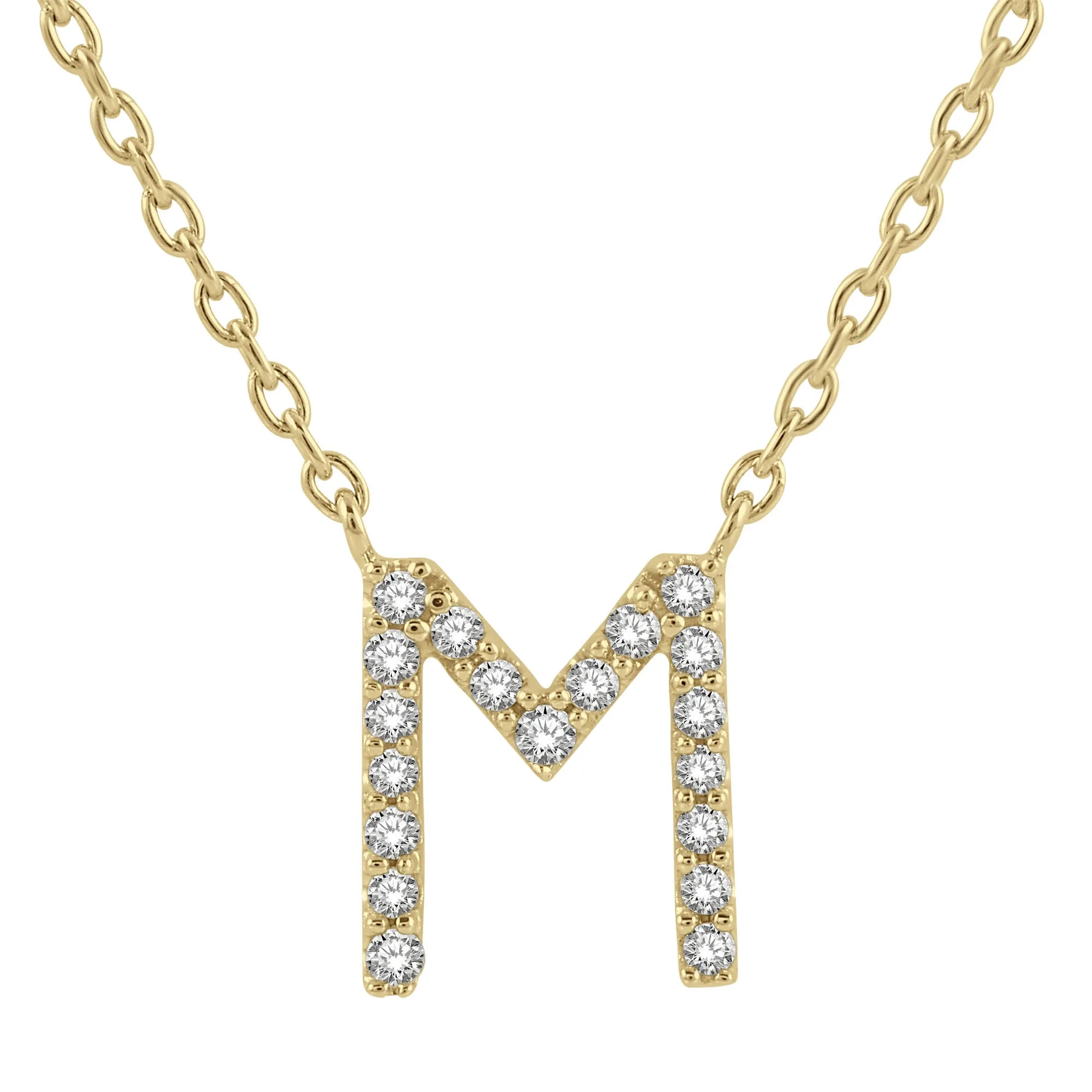 Classic Initial Diamond Necklace