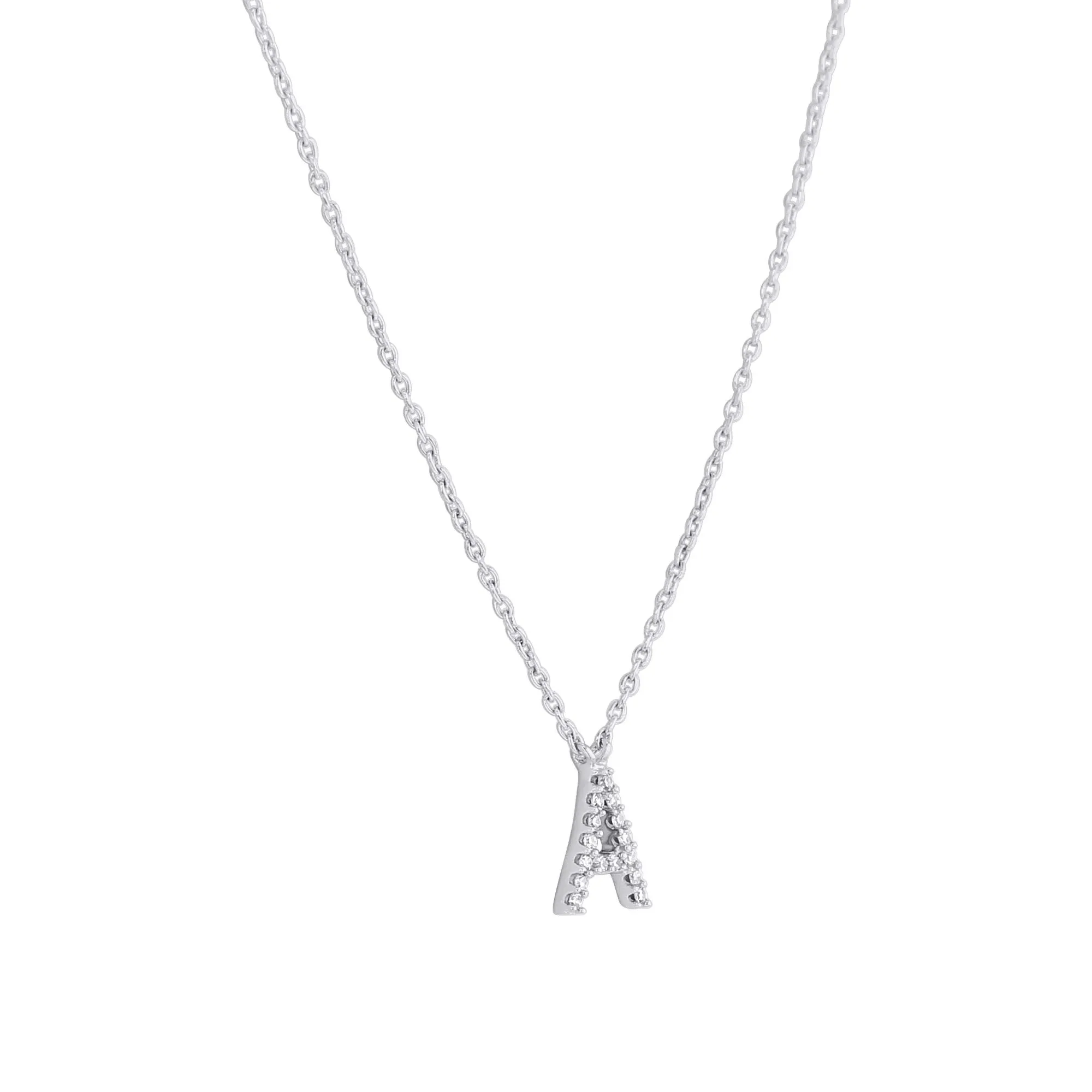 Classic Initial Diamond Necklace