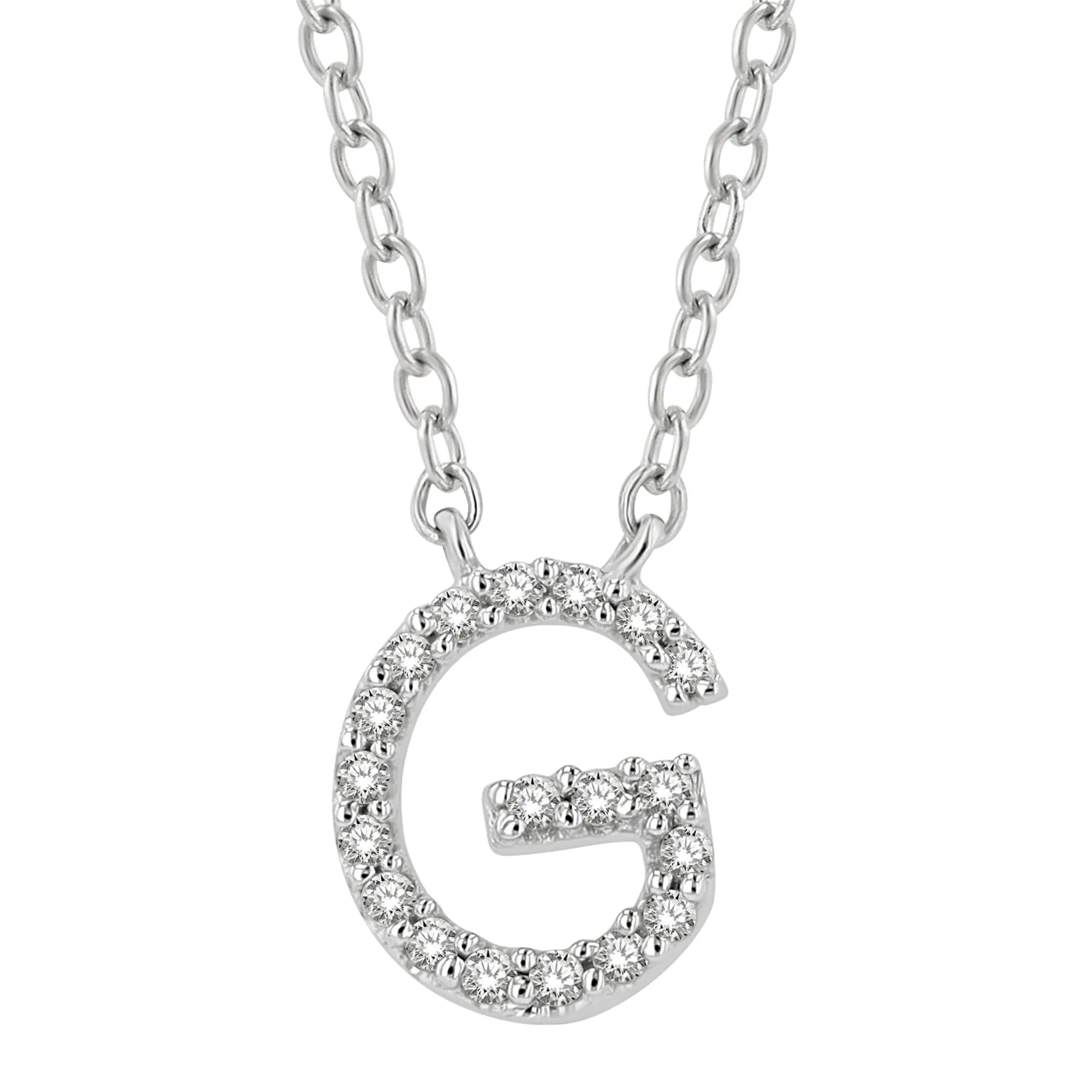 Classic Initial Diamond Necklace