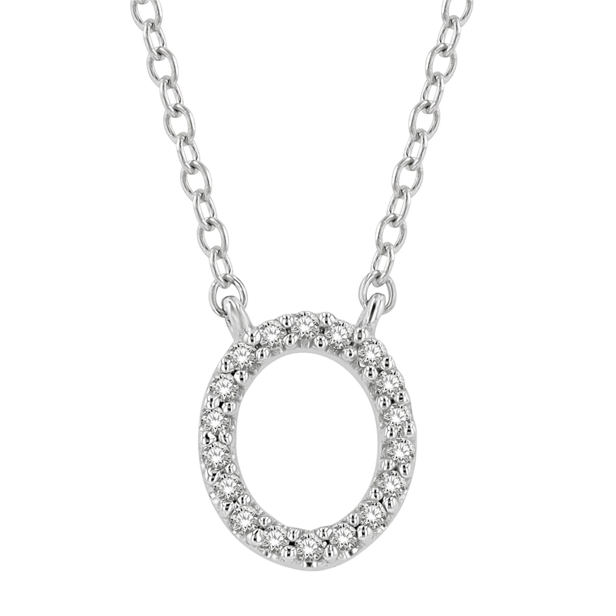 Classic Initial Diamond Necklace