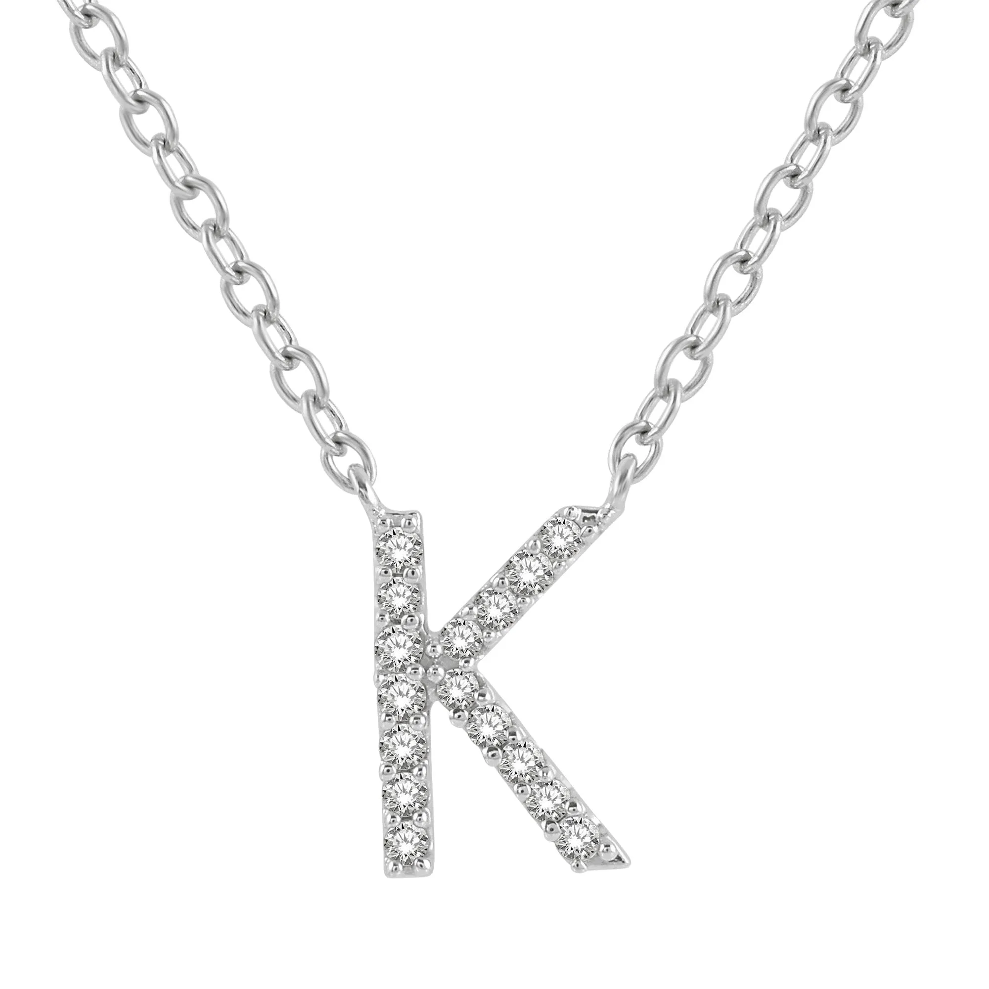 Classic Initial Diamond Necklace