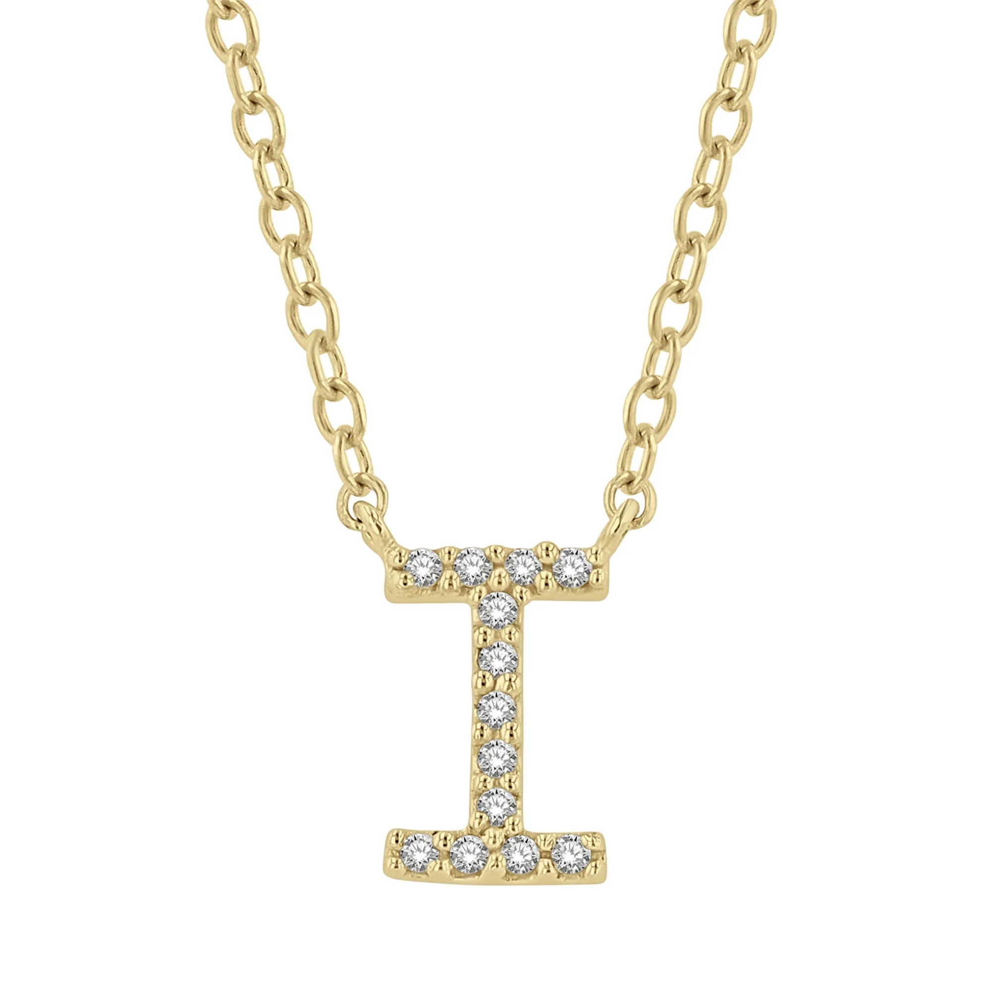 Classic Initial Diamond Necklace