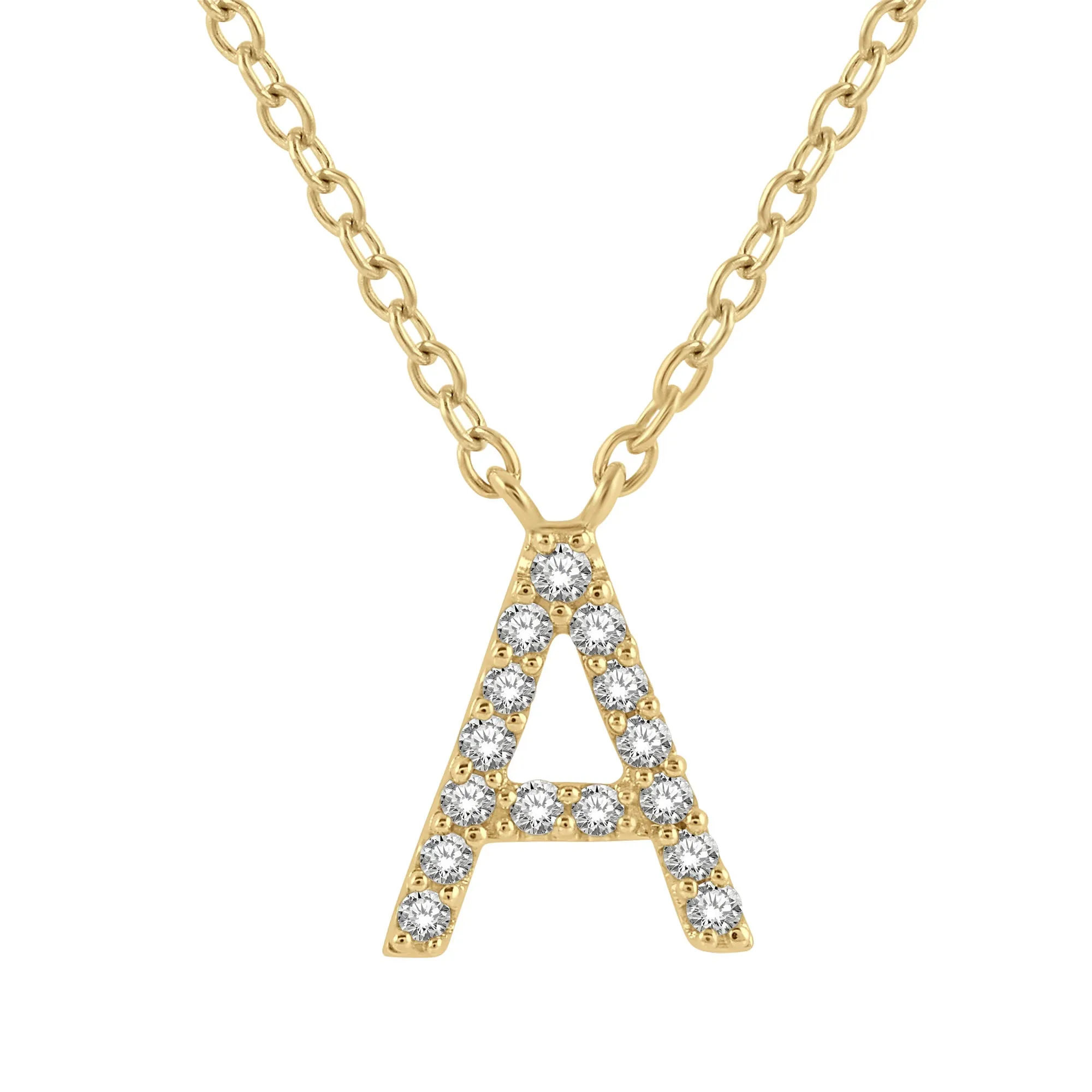 Classic Initial Diamond Necklace