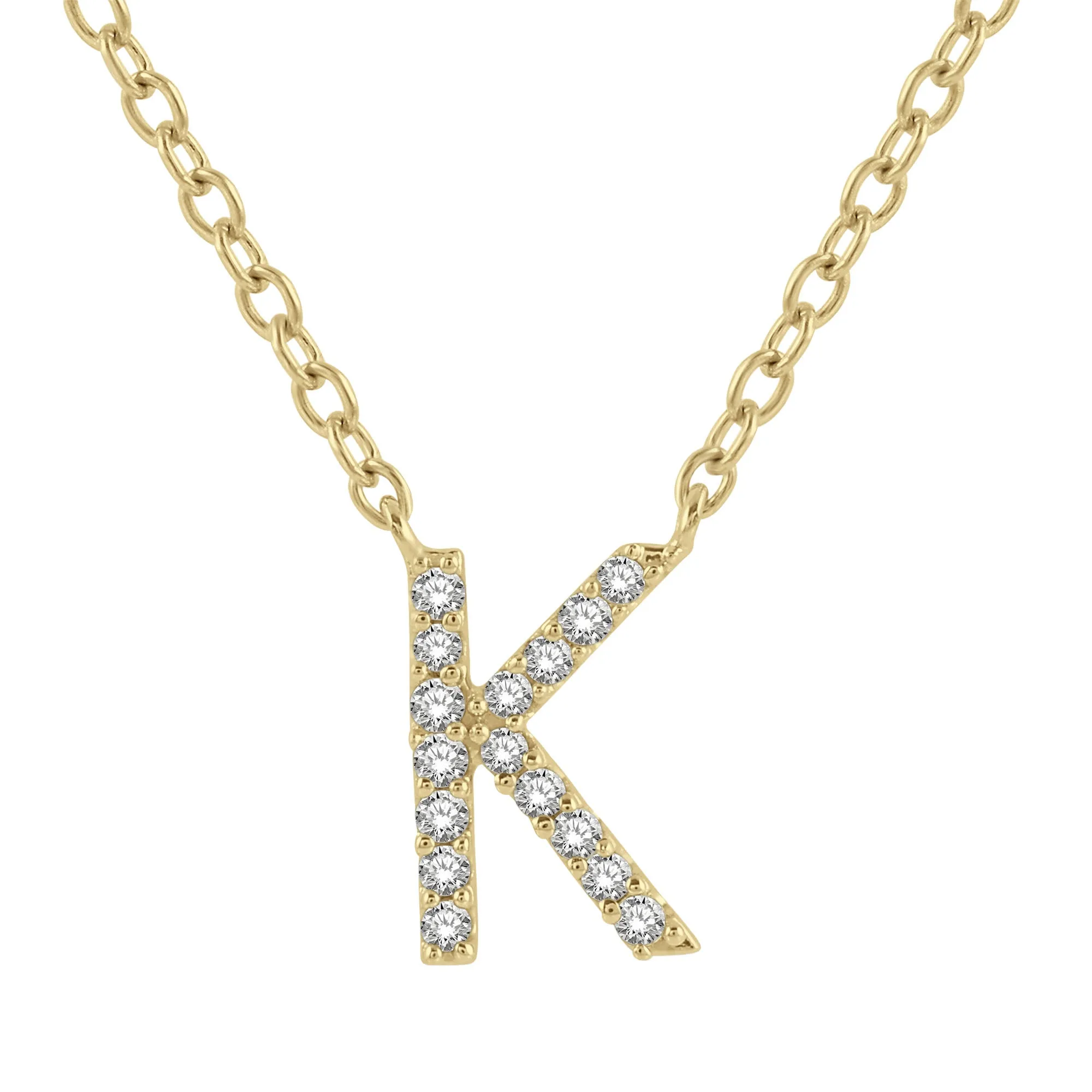 Classic Initial Diamond Necklace