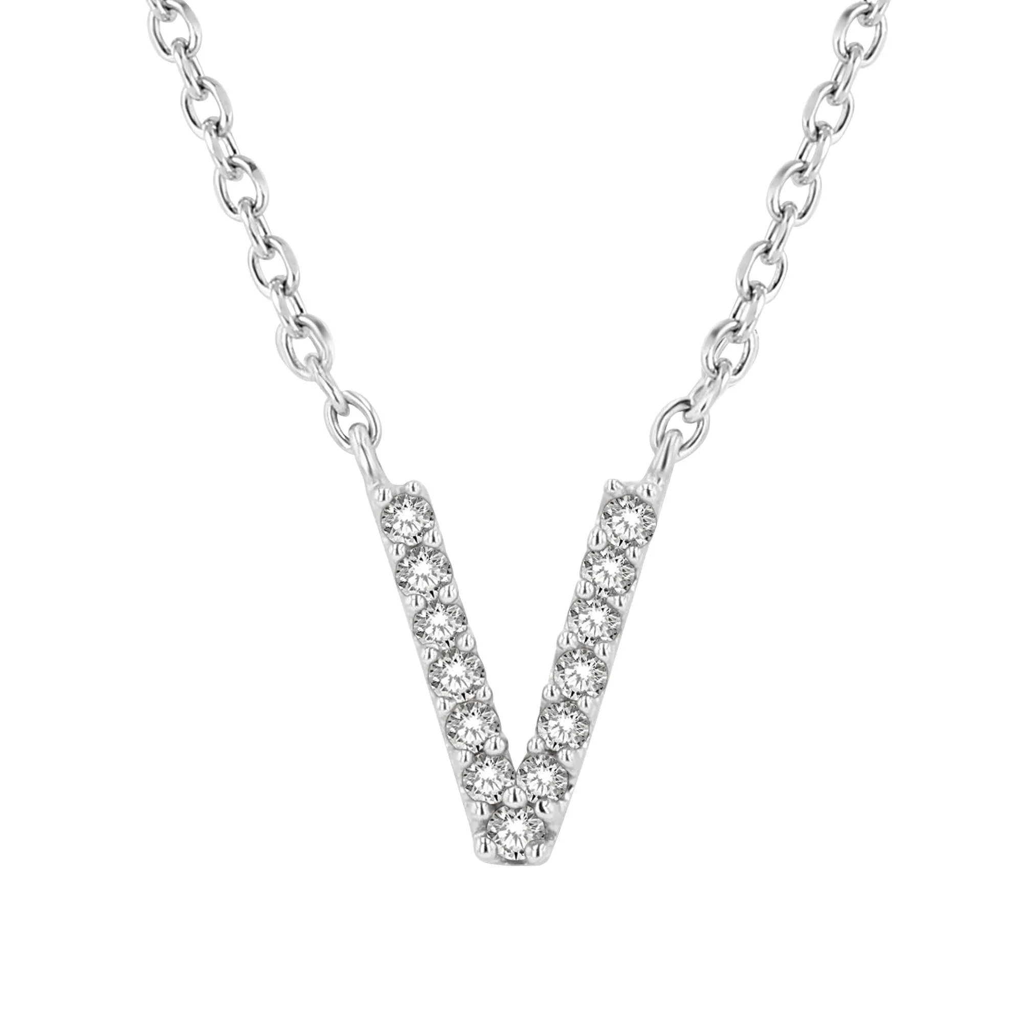 Classic Initial Diamond Necklace