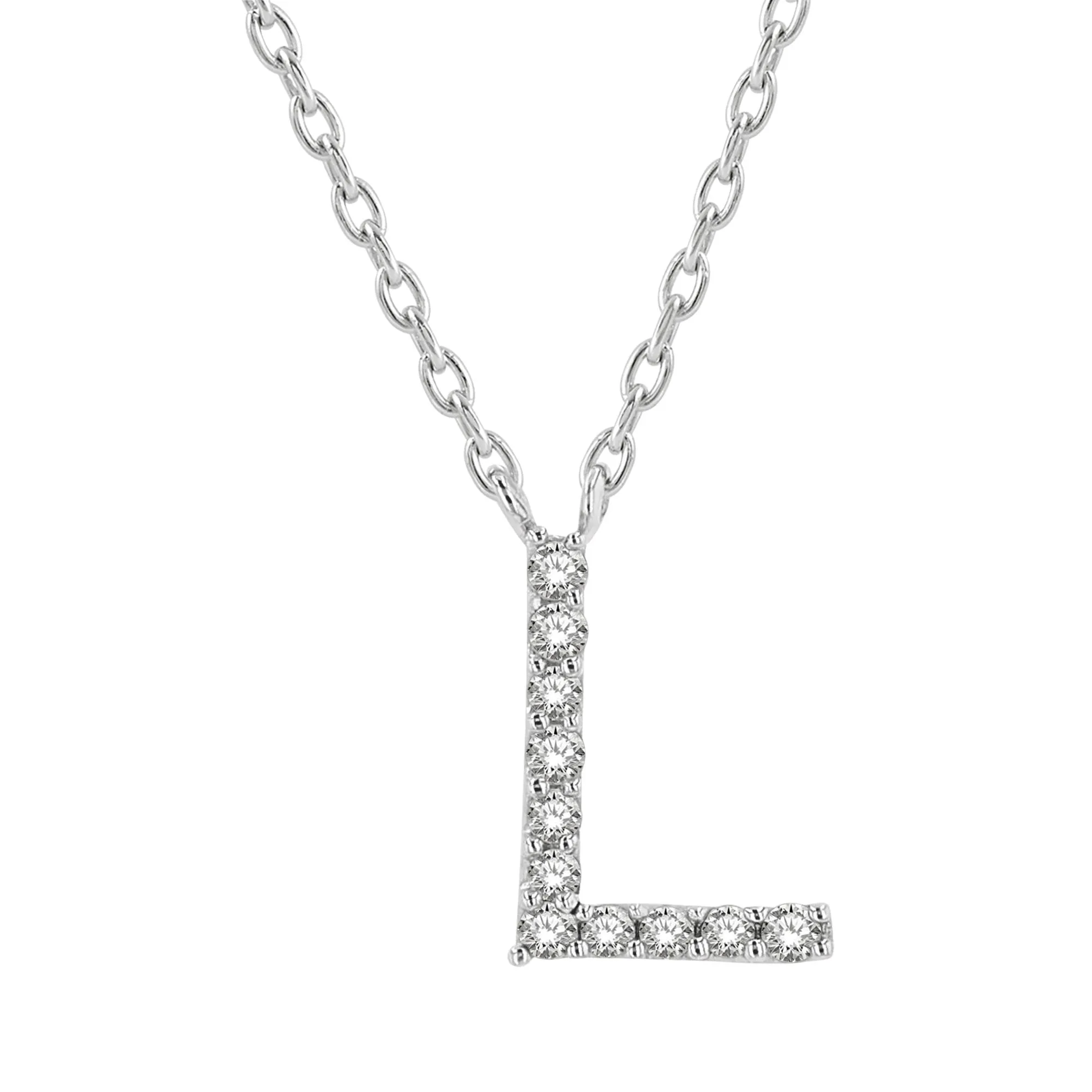 Classic Initial Diamond Necklace