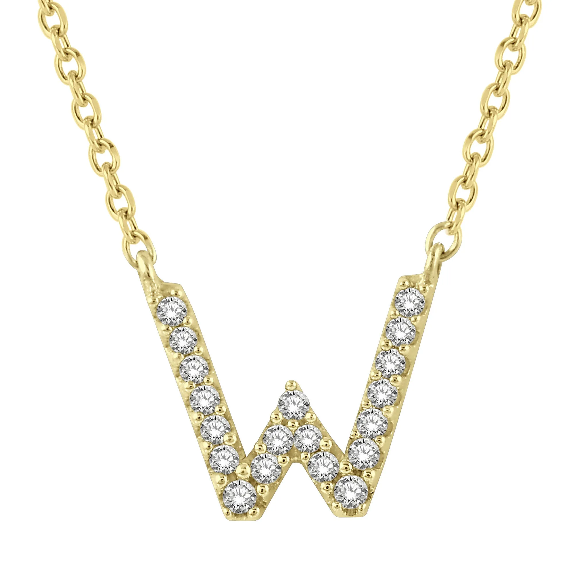 Classic Initial Diamond Necklace