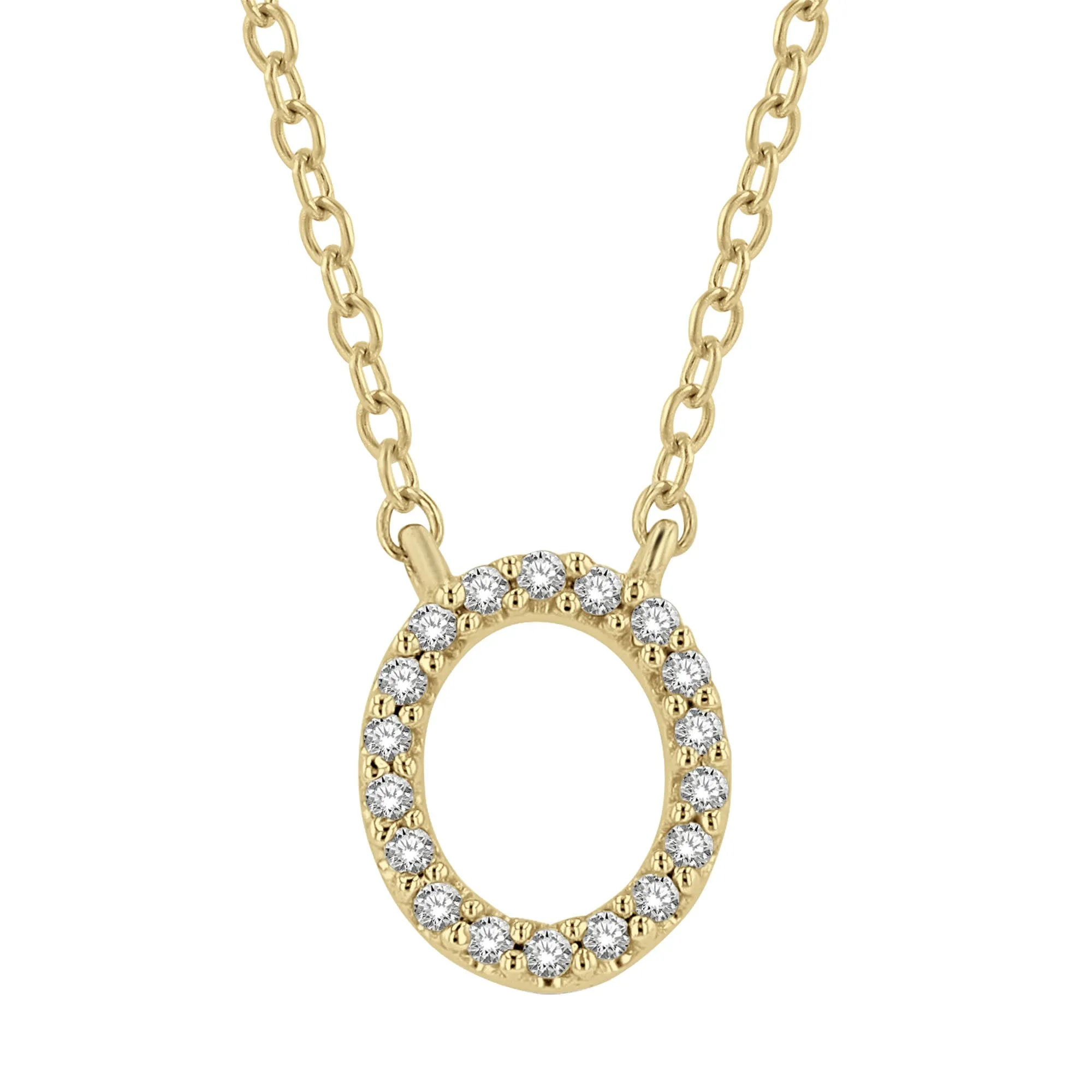 Classic Initial Diamond Necklace