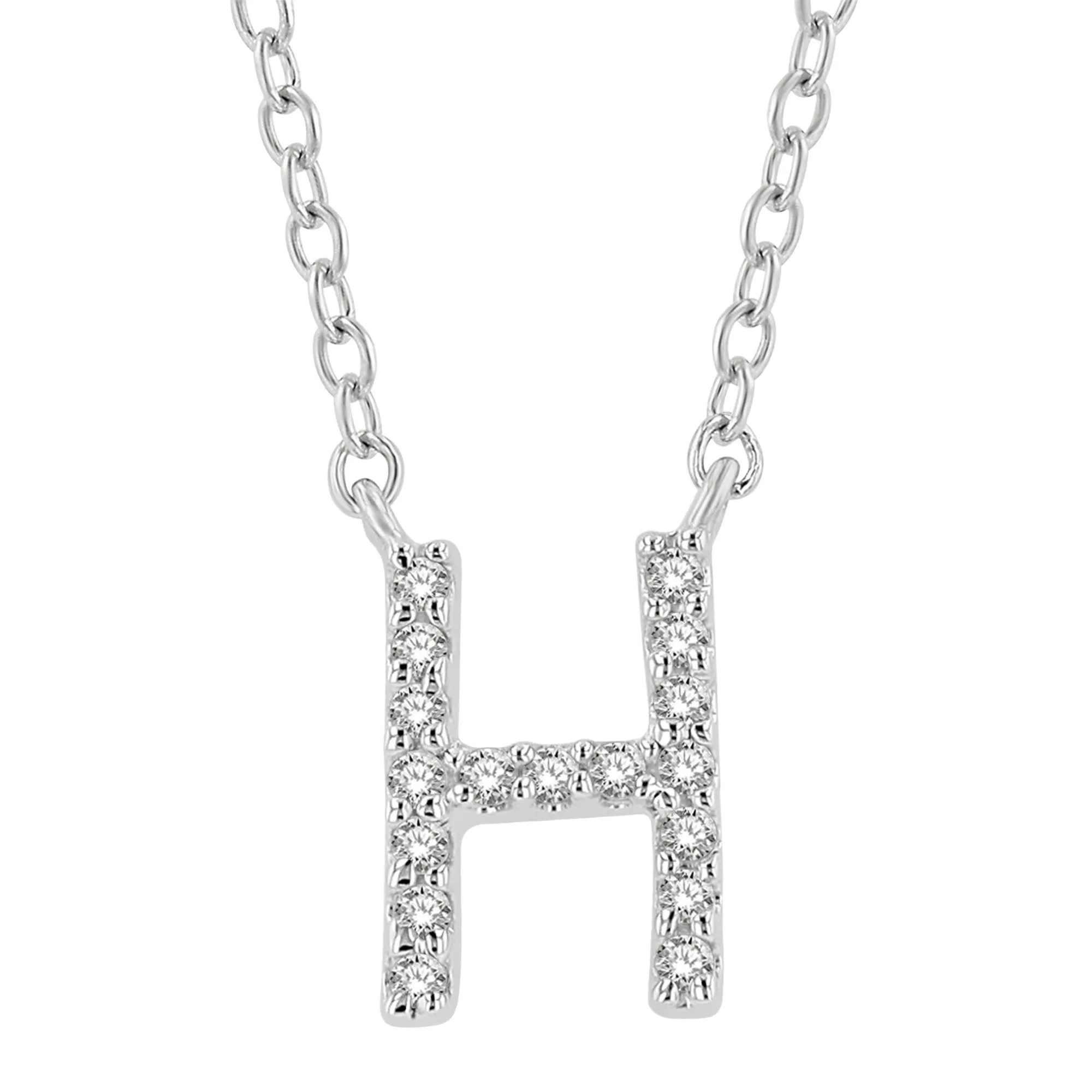 Classic Initial Diamond Necklace