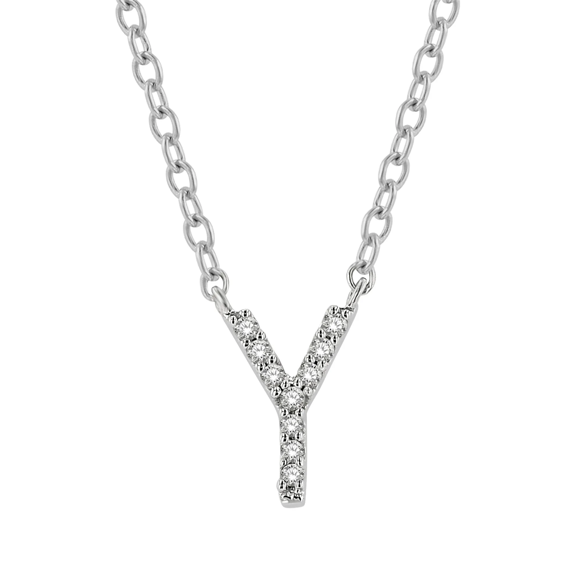 Classic Initial Diamond Necklace