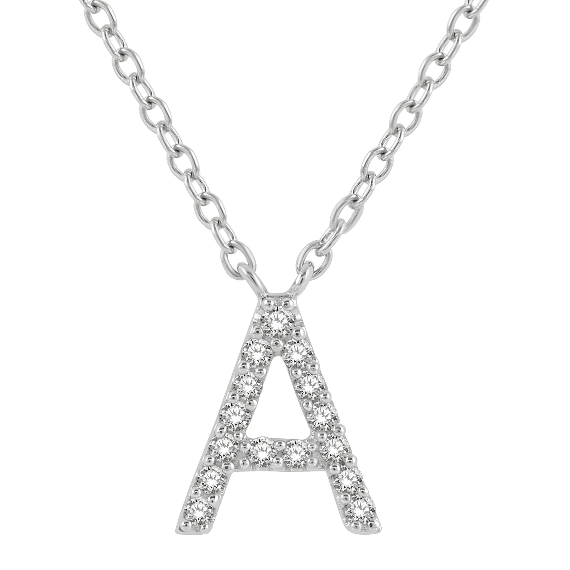 Classic Initial Diamond Necklace