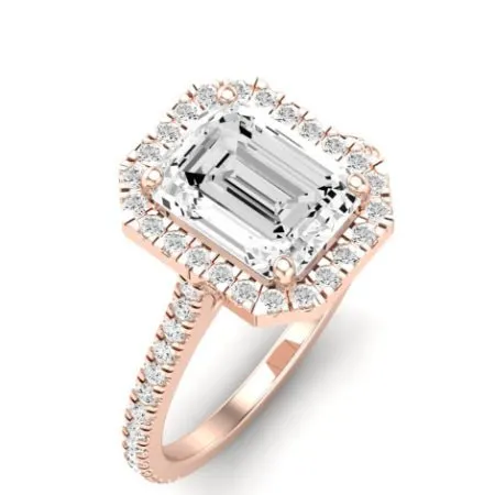 Columbine Diamond Matching Band for Emerald  (Band Only. Engagement Ring Not Included)