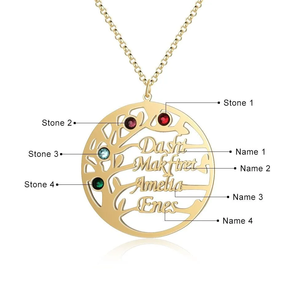 Customized Family Tree Necklace