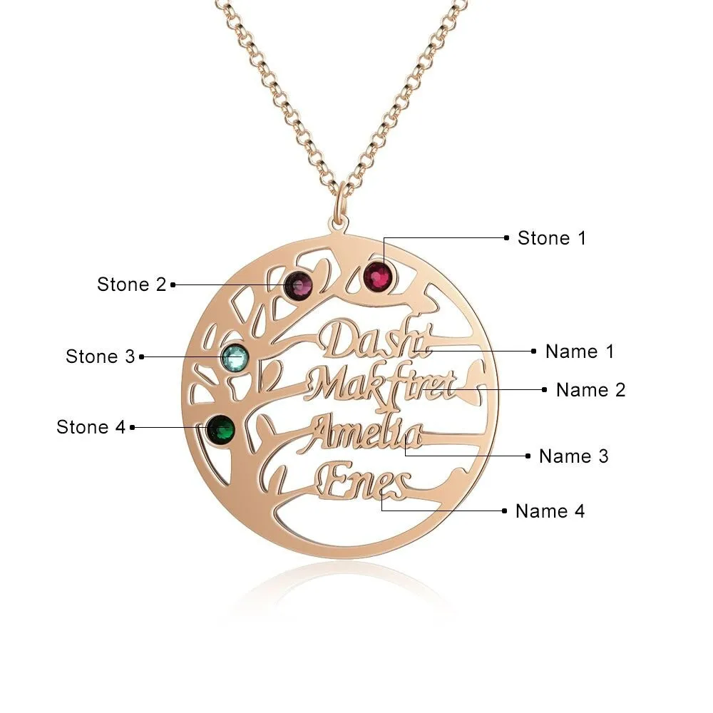 Customized Family Tree Necklace