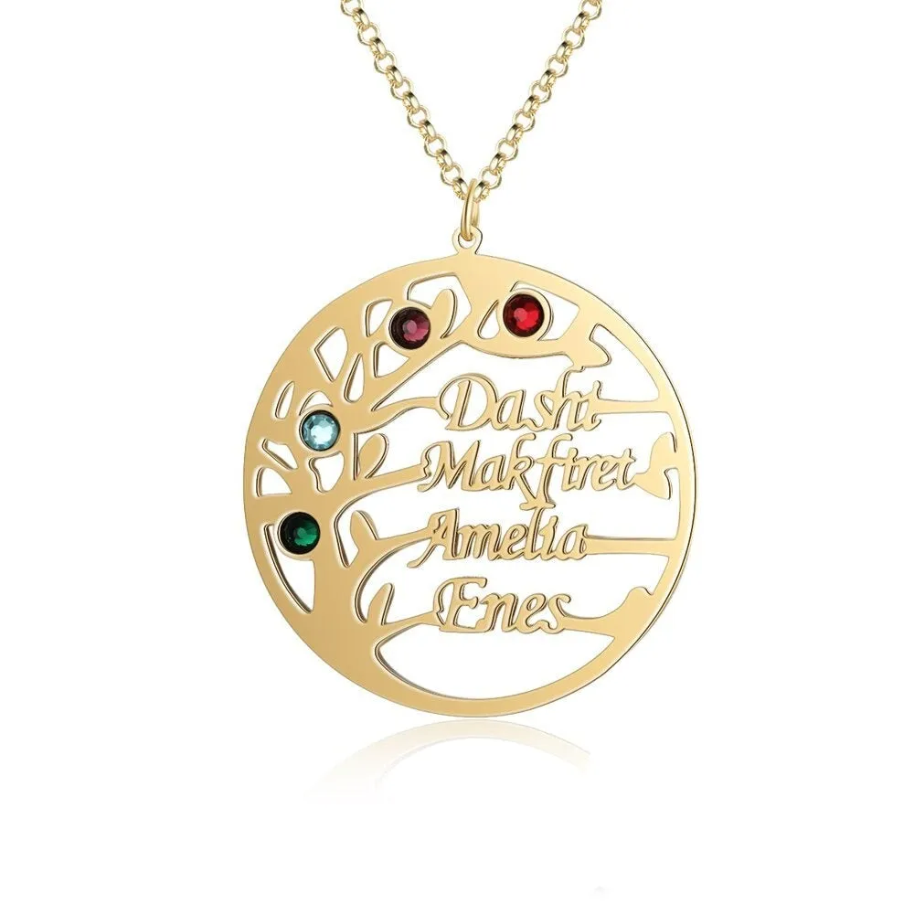 Customized Family Tree Necklace