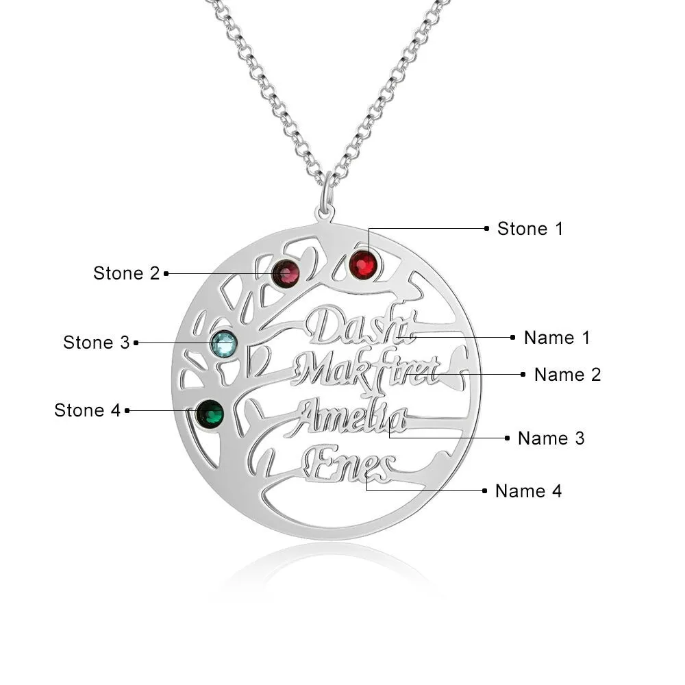 Customized Family Tree Necklace