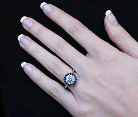 Dicentra Lab Diamond Matching Band for Round (Band Only. Engagement Ring Not Included)