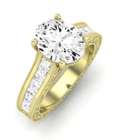 Edelweiss Diamond Matching Band for Oval Center (Band Only. Engagement Ring Not Included)