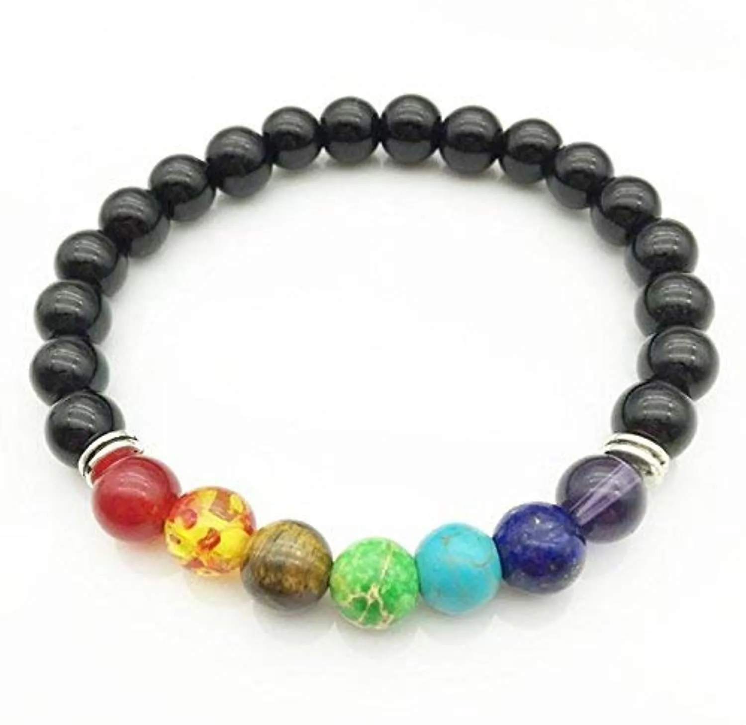 Electomania Natural Stones and 7 Chakra Reiki Yoga Stylish Bracelet