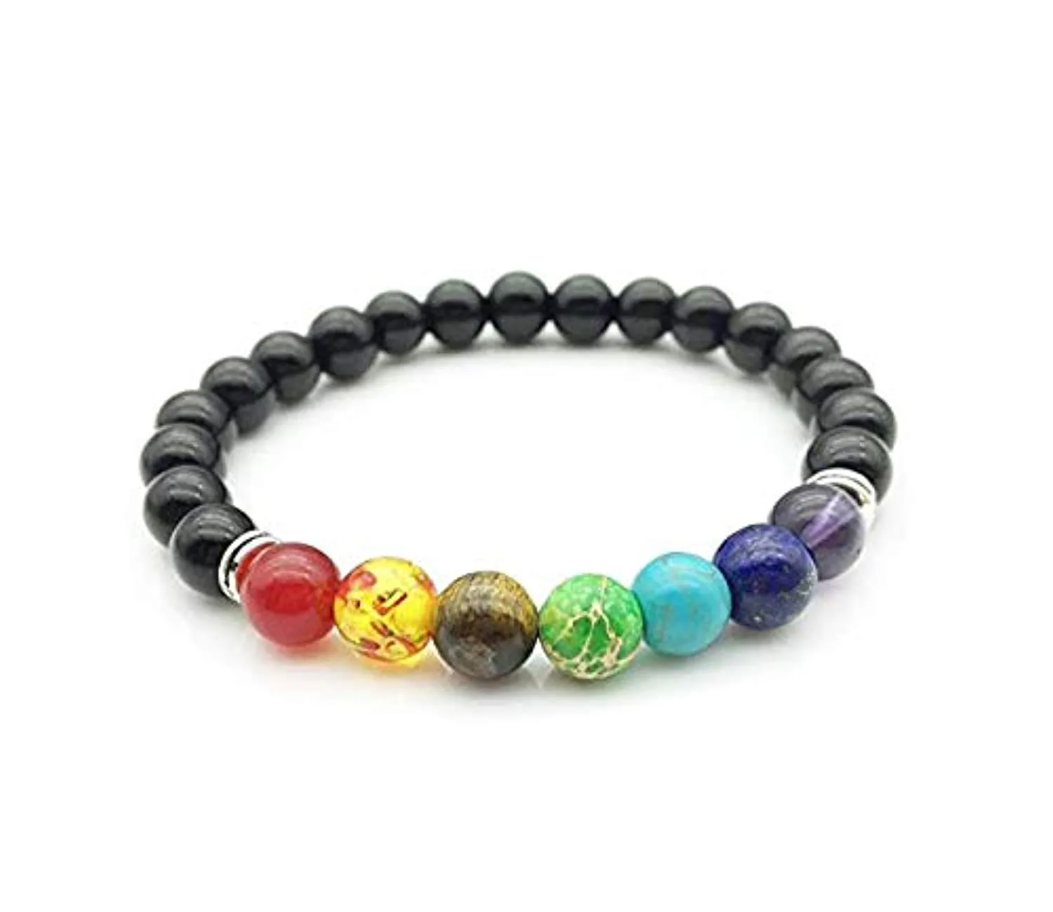 Electomania Natural Stones and 7 Chakra Reiki Yoga Stylish Bracelet