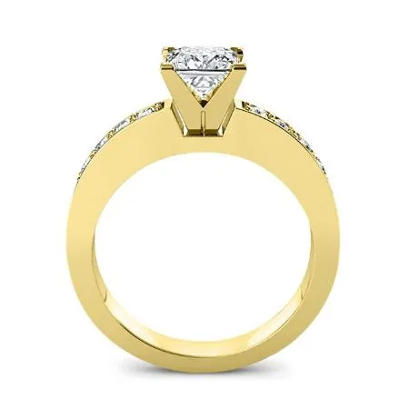 Eliza Lab Diamond Matching Band for Princess (Band Only. Engagement Ring Not Included)