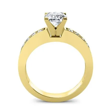 Eliza Moissanite Matching Band for Cushion Center (Band Only. Engagement Ring Not Included)