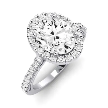 Florizel Moissanite Matching Band for Oval Center (Band Only. Engagement Ring Not Included)