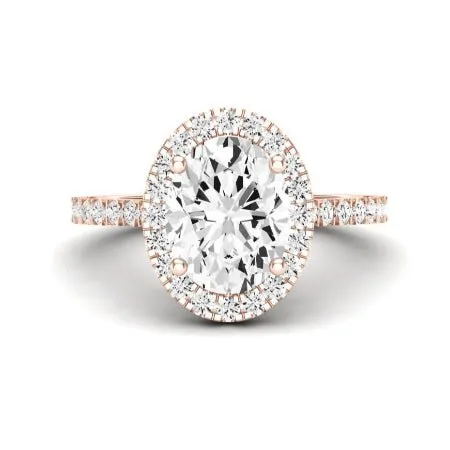 Florizel Moissanite Matching Band for Oval Center (Band Only. Engagement Ring Not Included)