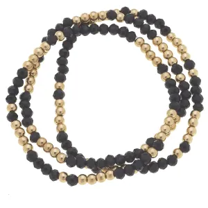 Francie Beaded Glass Stretch Bracelets