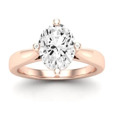 Gardenia Moissanite Matching Band for Oval Center (Band Only. Engagement Ring Not Included)