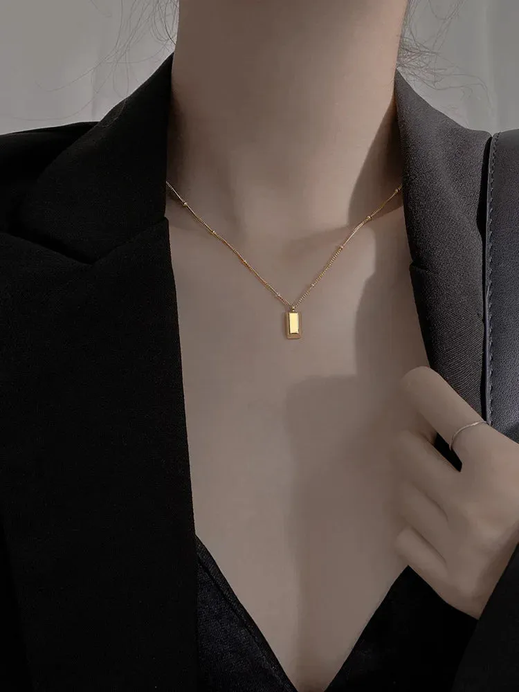 Gold Bar Necklace