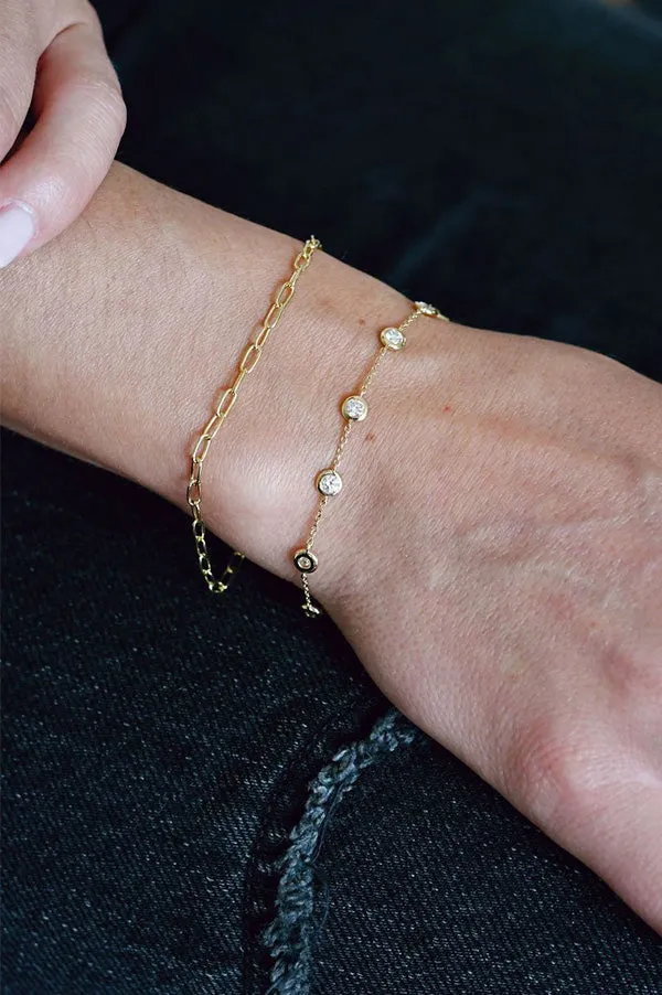 Gold Link Chain Bracelet