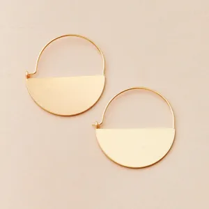 Gold Vermeil Lunar Hoop